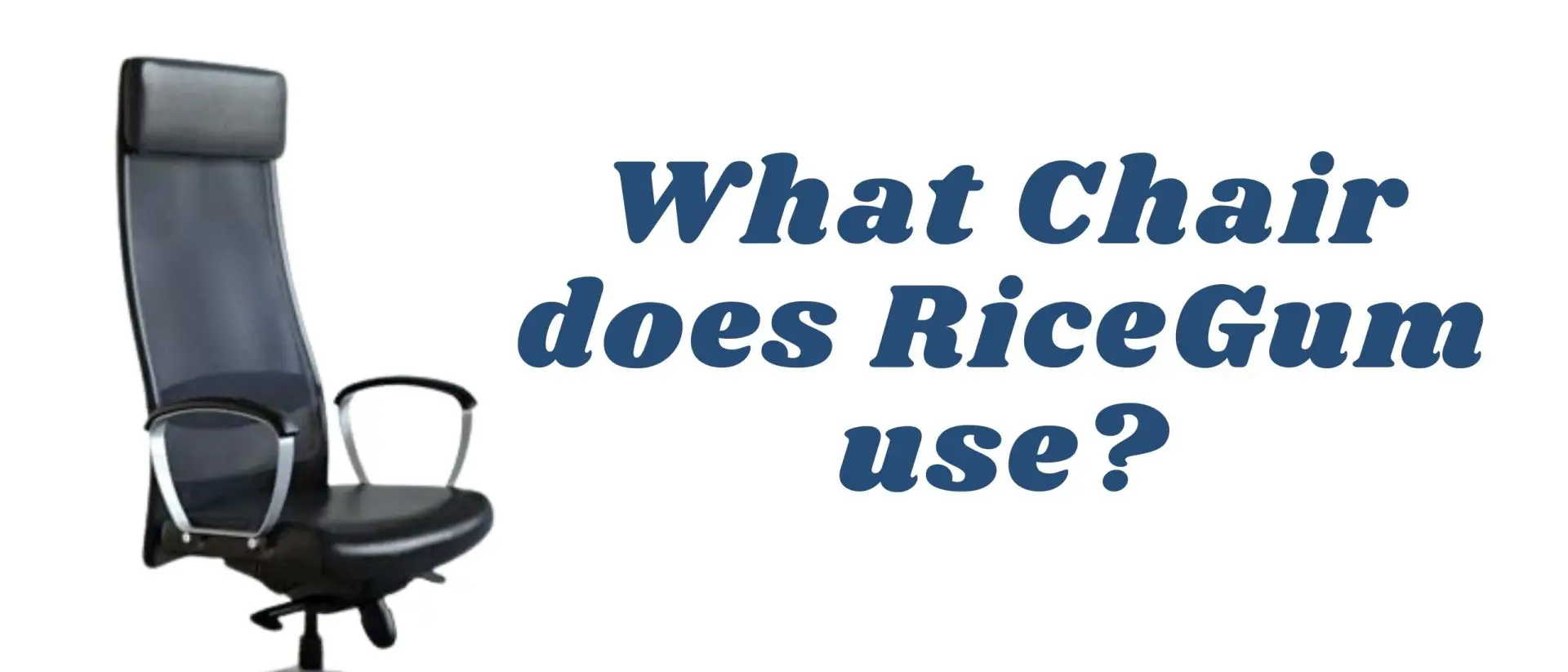 What Chair Does RiceGum Use?